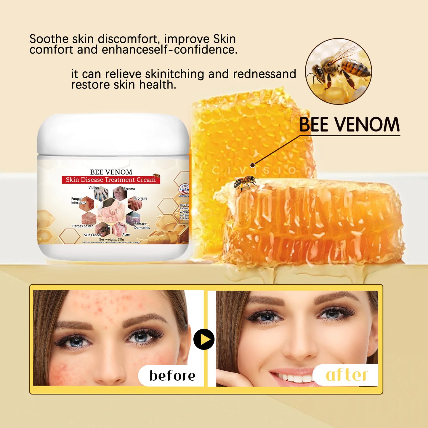 Bee Venom Skin Repair Cream